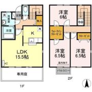リースランド西市 D棟の間取り画像