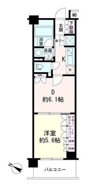 パレステージ江北Ⅱの間取り画像