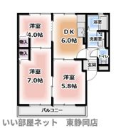 クレセールメゾンCの間取り画像