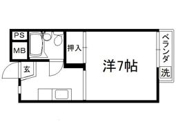 セブンスパークアパートメントの間取り画像