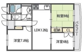 アパルトマン北千里の間取り画像