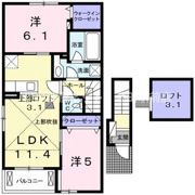 VILLETTA Ⅱの間取り画像