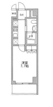 プラウドフラット仙川Ⅱの間取り画像