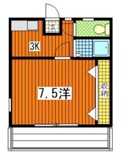 コーポ上田の間取り画像
