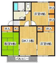 エスポワールみなみDの間取り画像