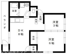 駿河ハイツ 8号棟の間取り画像