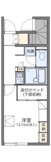 レオパレス地御前の間取り画像