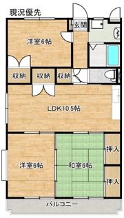アメニティ東津田Ⅱの間取り画像