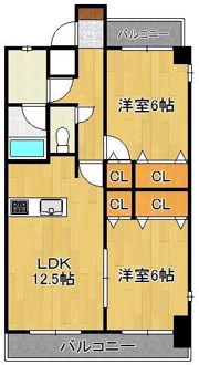KMマンション熊手の間取り画像