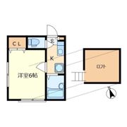 Apartment国立富士見台の間取り画像