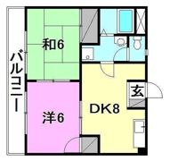 サザンキャッスル大野の間取り画像