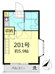 アミュズメント大和町第2の間取り画像