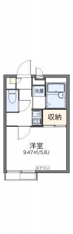 レオパレス羽根木の間取り画像