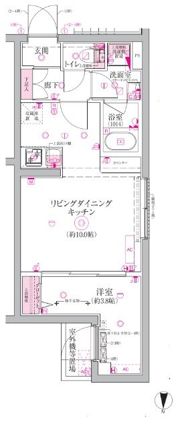 ベルシードステアー東日暮里Ⅱの間取り画像