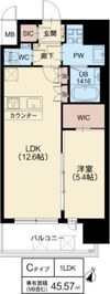 スプランディッド新大阪VIIの間取り画像