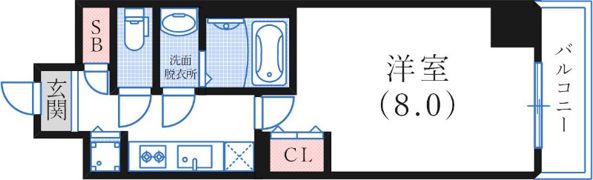 アドバンス三宮パルマの間取り画像