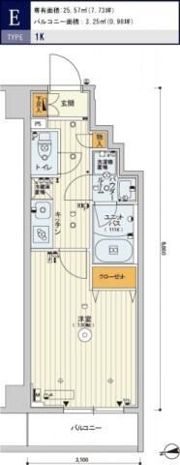 スカイコートパレス亀戸の間取り画像