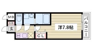 エスリード三宮旭通の間取り画像