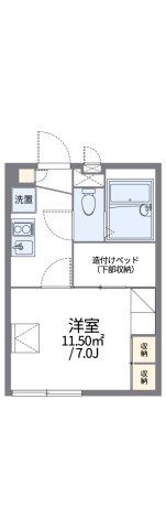 レオパレスシュッドカルチェⅢの間取り画像