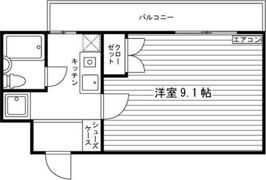 ハイツ宮の森の間取り画像