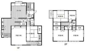 大山貸家の間取り画像