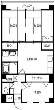 クレールマスダの間取り画像