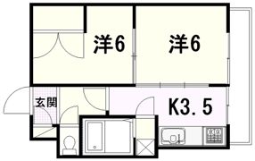 スカイコーポ温品の間取り画像