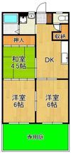 平原マンションの間取り画像