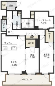 アスデュール日本橋人形町の間取り画像