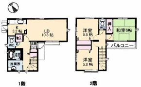 メゾネット川内 B棟の間取り画像