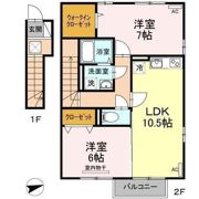 フローラ新町の間取り画像