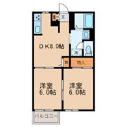 アビタシオン松江Bの間取り画像