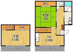 プレアール若園の間取り画像