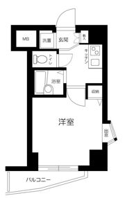 エクセリア早稲田Ⅱの間取り画像