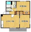 コーポ横代 A棟の間取り画像