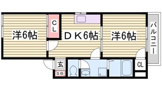 大倉山ハイツA棟の間取り画像