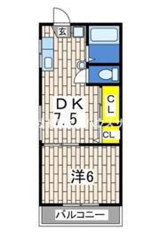 K1ハイツの間取り画像