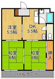 フィオーレ大里の間取り画像