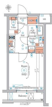 エストゥルース羽田の間取り画像