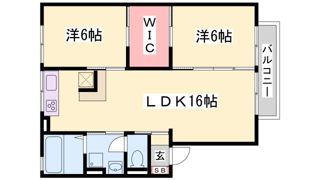 ガーデンコート車A棟の間取り画像