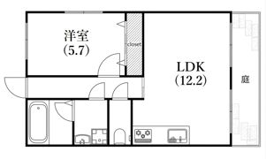 コスモハイツ六甲の間取り画像