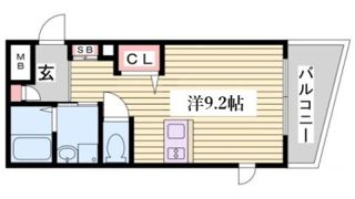 プレサンス神戸駅前グランツの間取り画像