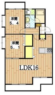 ベルメゾン矢野の間取り画像