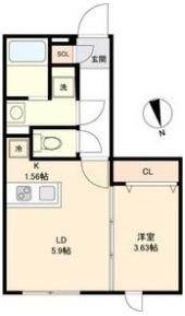 quador今池の間取り画像