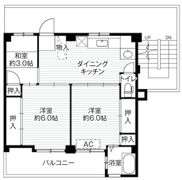 ビレッジハウス常盤台1号棟の間取り画像