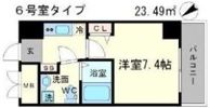 メインステージ西天満T’s SQUAREの間取り画像