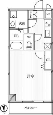 ｸﾚｰﾙｿﾌｨｱ都島の間取り画像