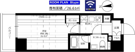 グランドコンシェルジュ池袋本町イーストの間取り画像