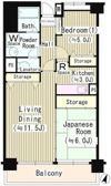 クリケットヒル富ヶ谷の間取り画像