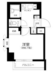 菱和パレス高輪タワーの間取り画像
